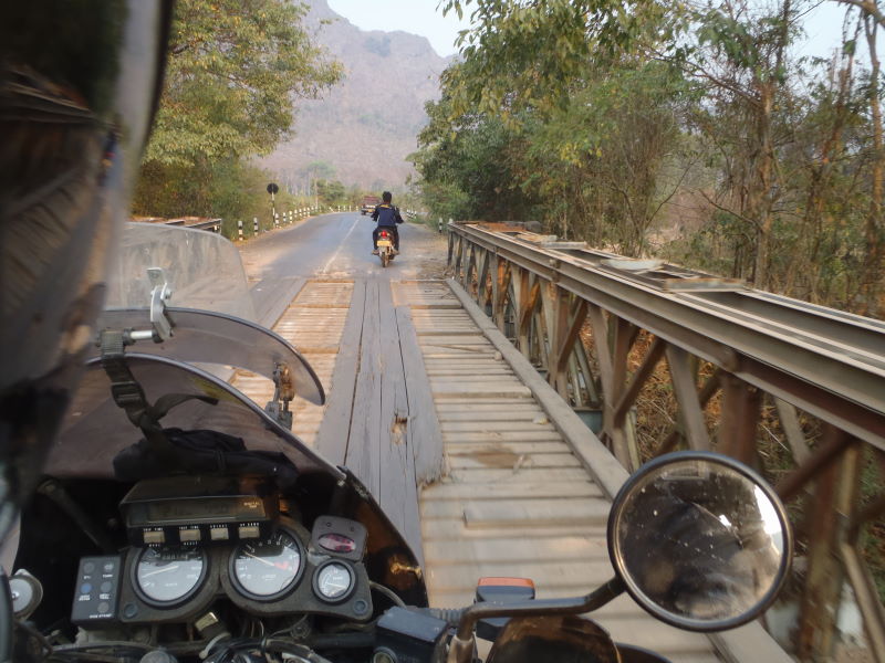 bridge in Vang Vieng