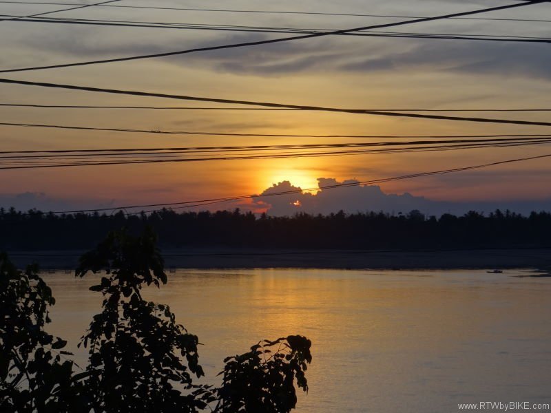 sunset at Mekong, Kratie