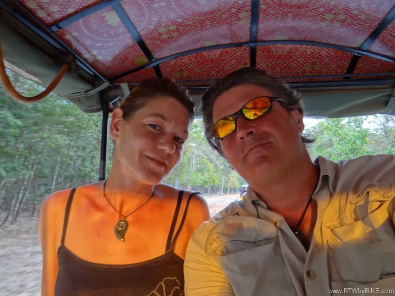happy having a Tuktuk. Angkor Wat