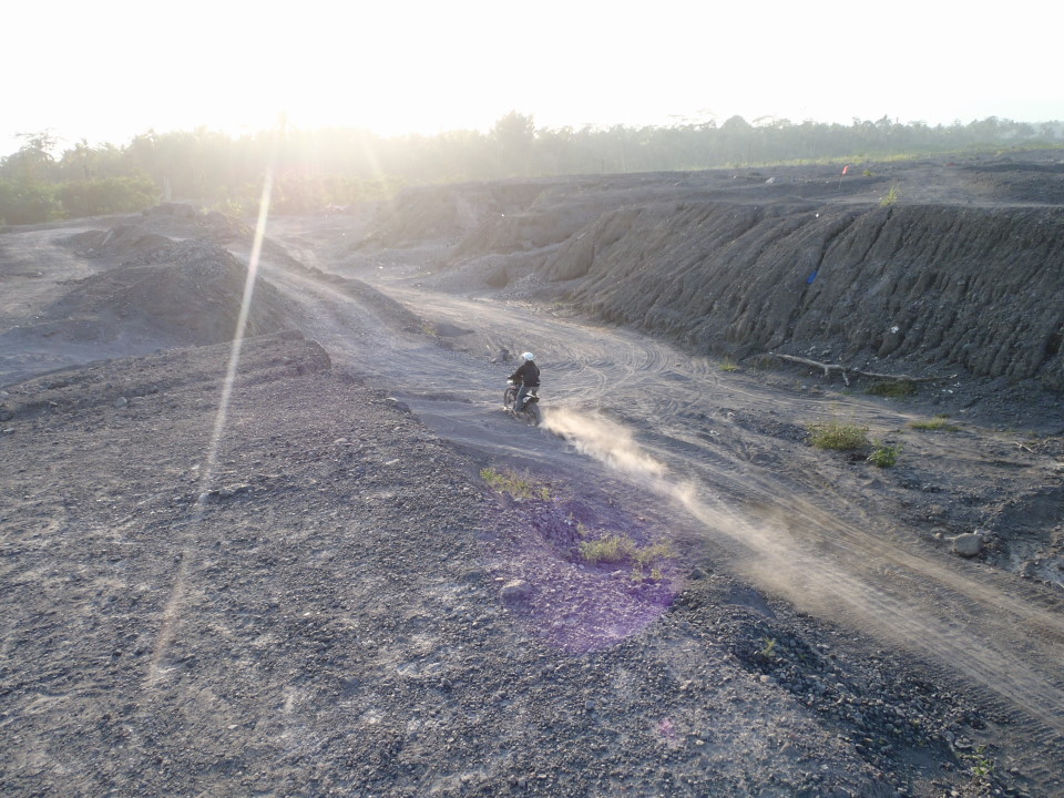 Mt Merapi - Ashes road