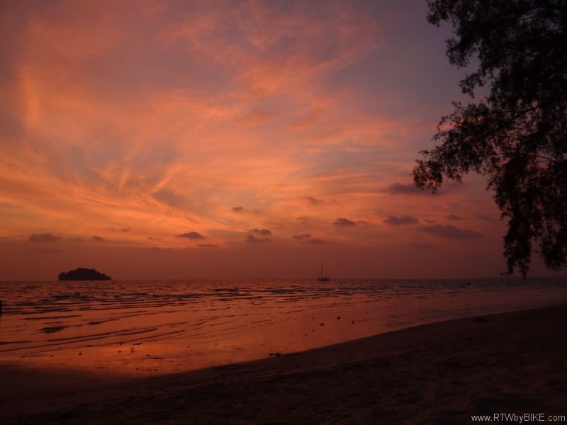 sunset, Otres Beach, Sihanoukville