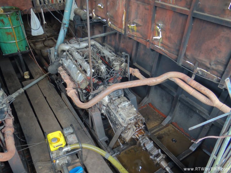 The engine of our ferry