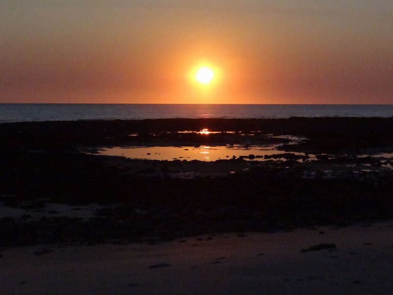 sunset at quondong beach