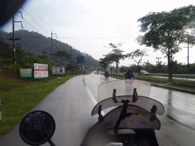 heavy rain in Ranong  - heading inland into the Lamnam Kra Buri National Park