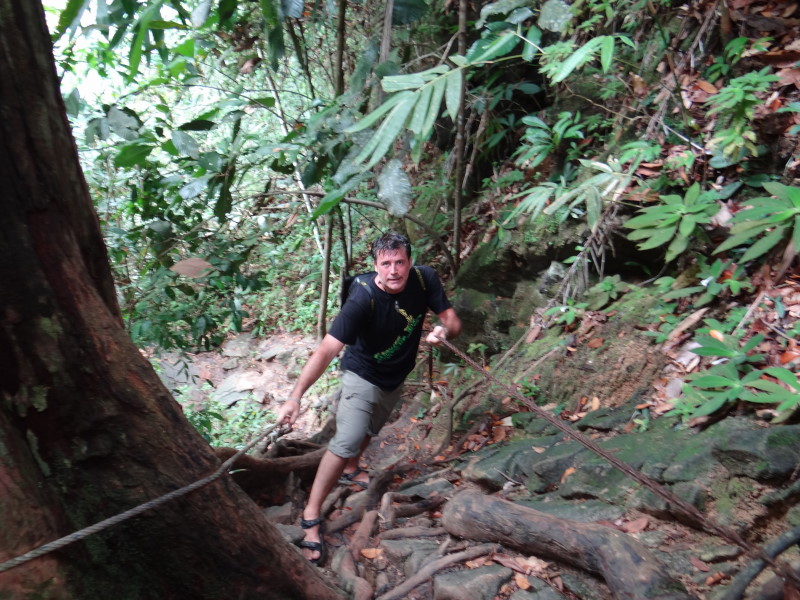 jungle trip to the waterfall top, \"Gunung Stong\"