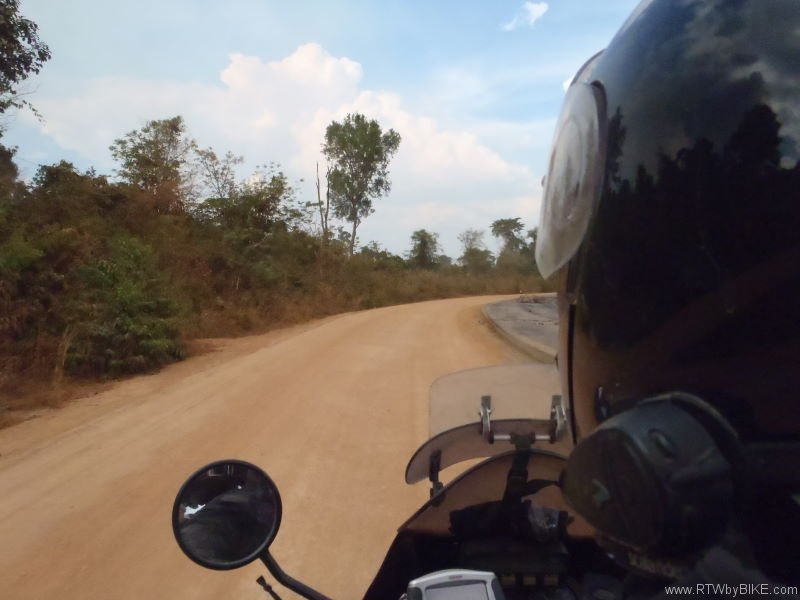 first kilometers in Cambodia
