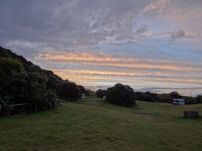 Tawharanui Regional Park, sunset