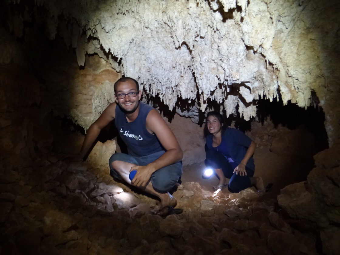 Exmouth,cave exploring with Karen