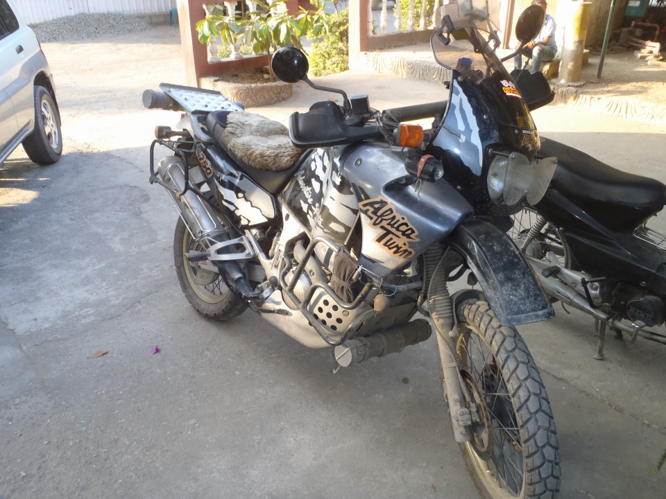dirty bike - in the compound in Dili