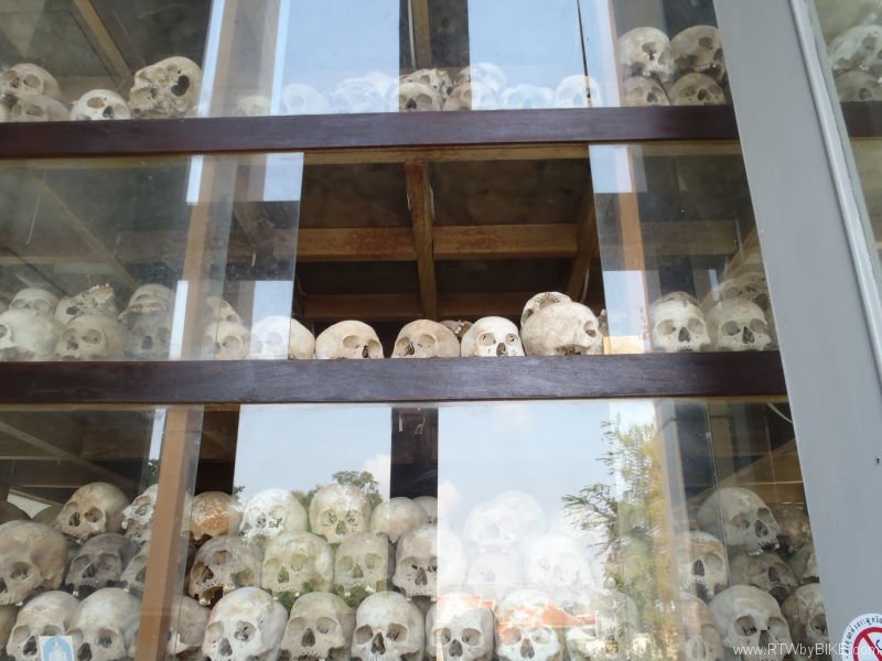 The Choeung Ek memorial (The killing fields)