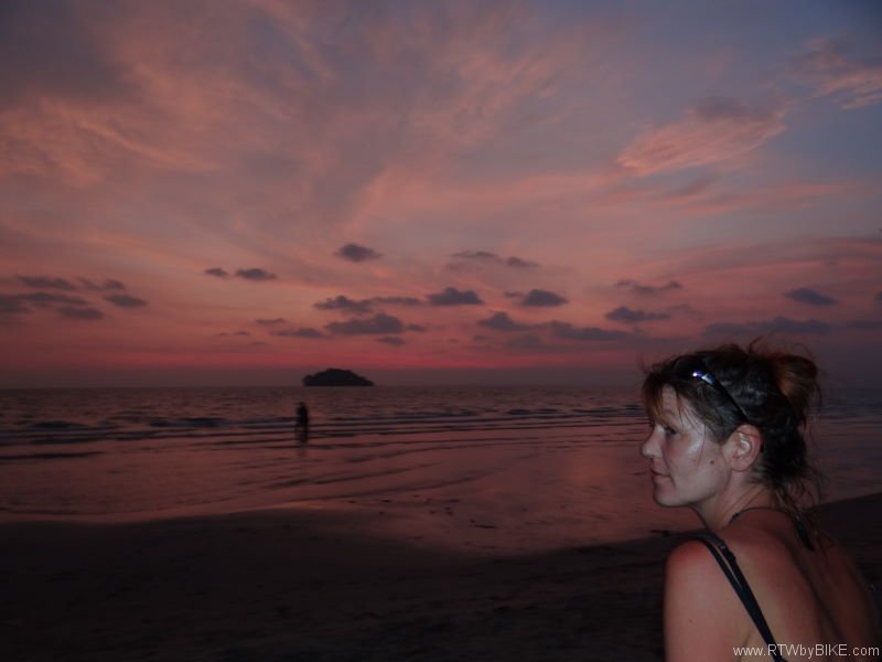 enjoying the sea, Otres Beach, Sihanoukville