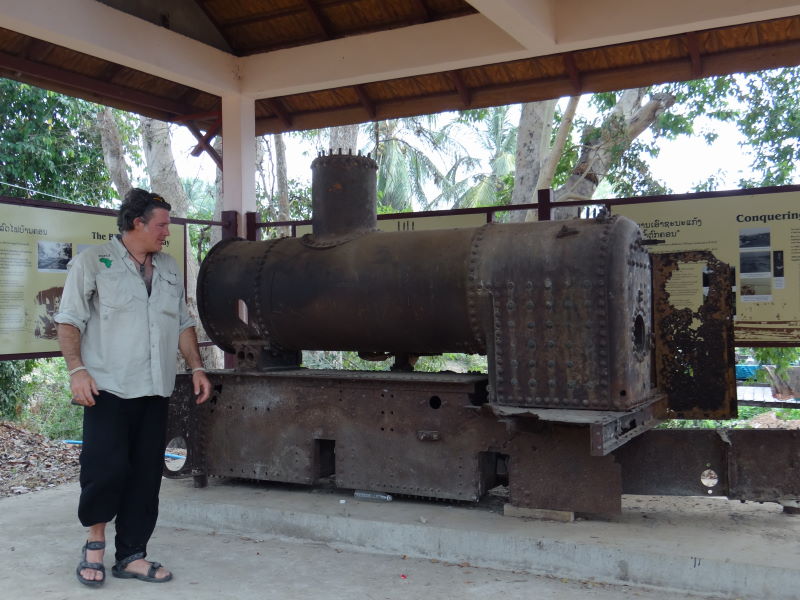 The remains of the first railway in Laos, the Don Det – Don Khon narrow gauge railway built by the French to bypass the Khone Phapheng Falls, Don Khon, Four Thousand Islands