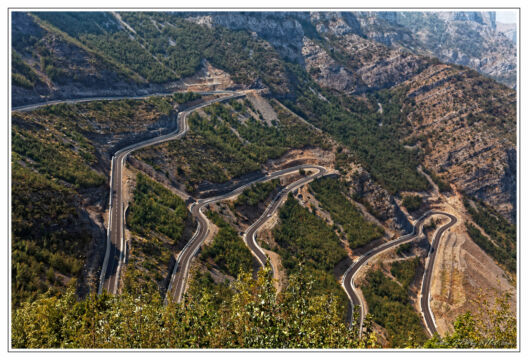 The brand new road in Albania