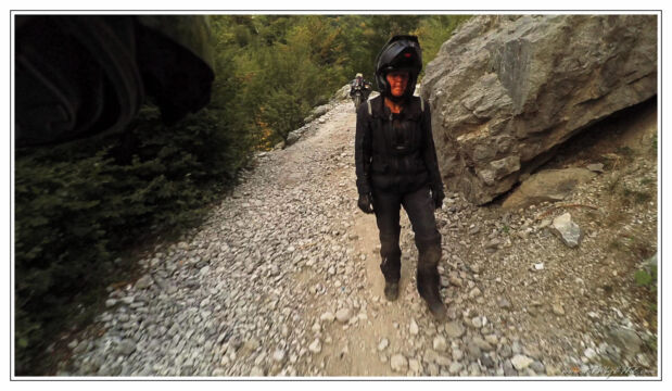 gravel downhill - not my favourite