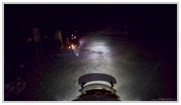 In the night on the way back to the camp - Theth