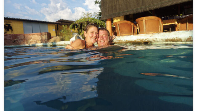 in the pool